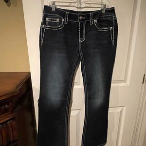 Miss Me Navy Boot Cut Jeans